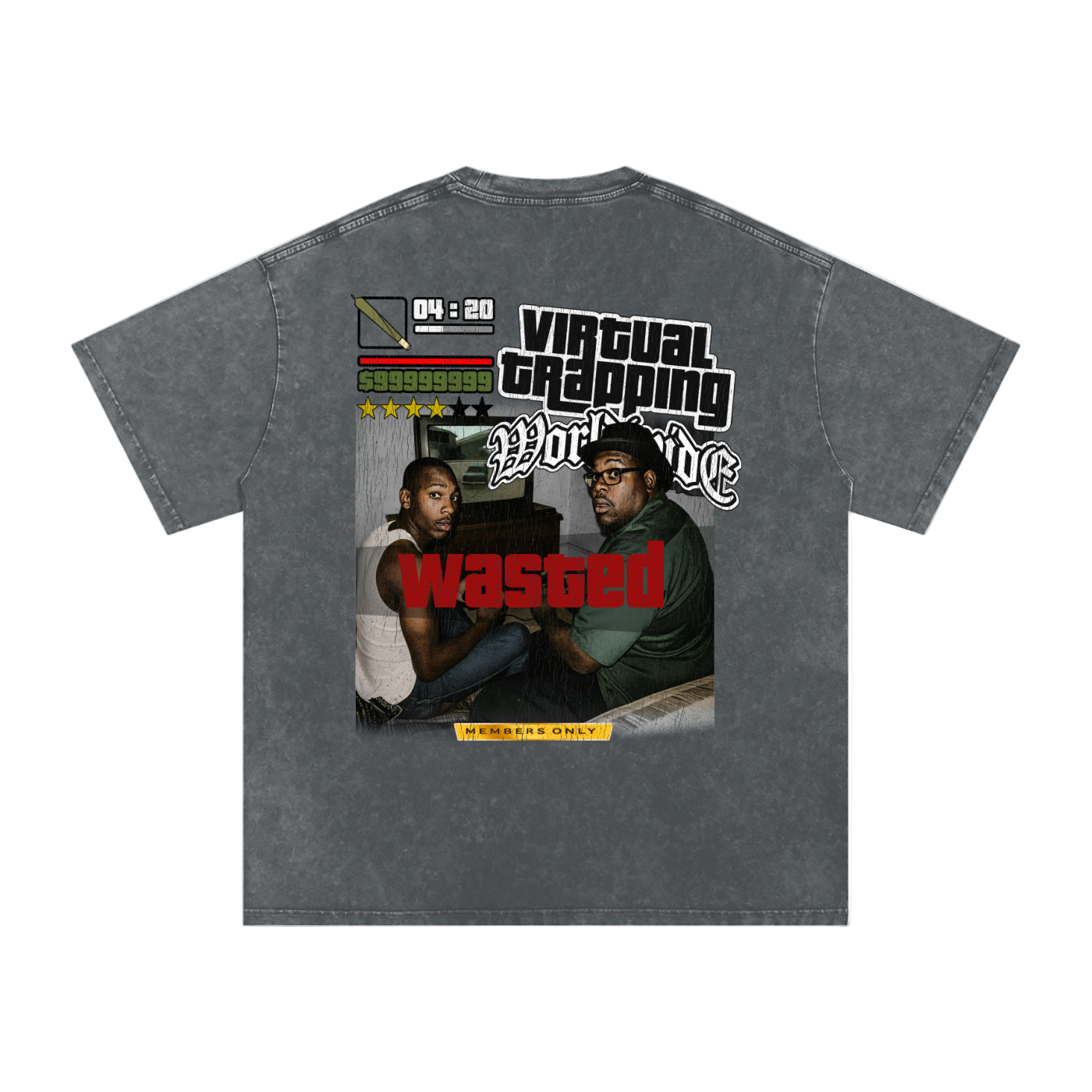 Acid Wash Oversize T-Shirt - 250 GSM