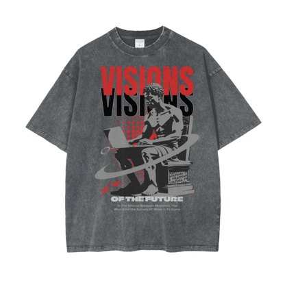 "Visions" Oversize Snow Washed T-Shirt