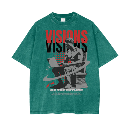 "Visions" Oversize Snow Washed T-Shirt