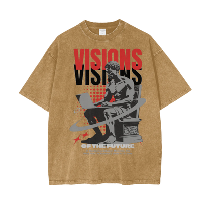 "Visions" Oversize Snow Washed T-Shirt