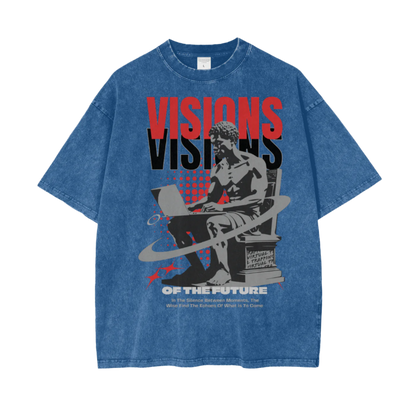 "Visions" Oversize Snow Washed T-Shirt