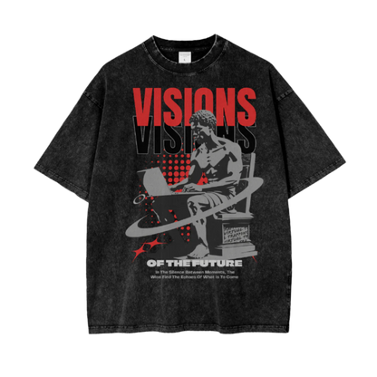 "Visions" Oversize Snow Washed T-Shirt